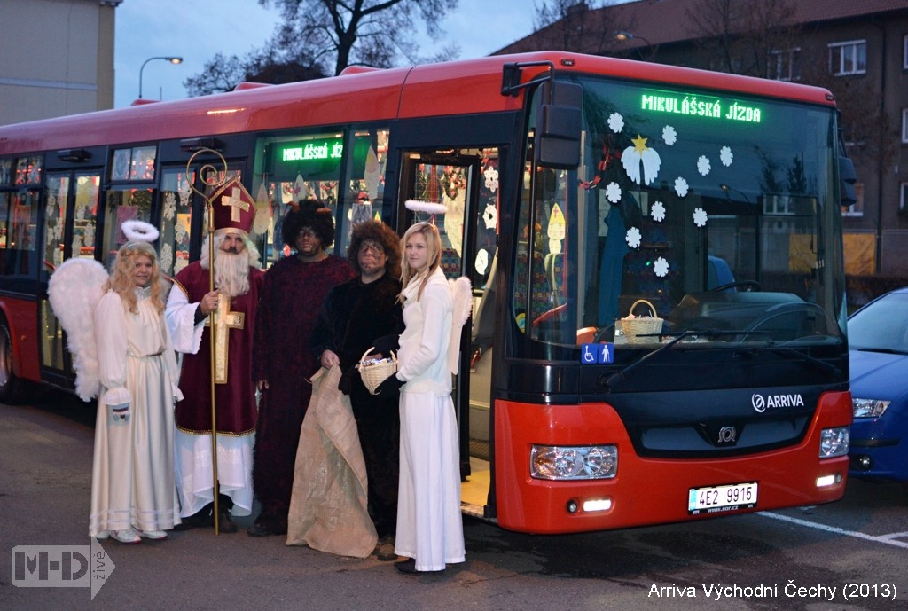 Mikulášská jízda ve společnost Arriva Východní Čechy v Chrudimi (5)